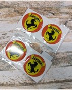 Resim Ferrari Sticker Slikonlu 4x Yeni Model V1 
