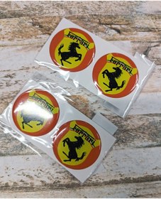 Resim Ferrari Sticker Slikonlu 4x Yeni Model V1 