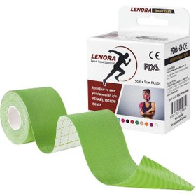 Resim Lenora Kinesiology Bandı Yeşil Sporcu Bandı 5 x 5 M 