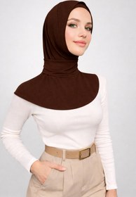 Resim Les Bonnes Pratik Çıt çıtlı şal tak çık hazır şal, ,şal görünümlü hazır pratik geçmeli tesettür hijab havuz şal 