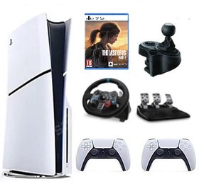 Resim Sony Playstation 5 Slim CD'Li 1 TB YD + 2 Kol + Direksiyon Seti + Shifter + oyun 