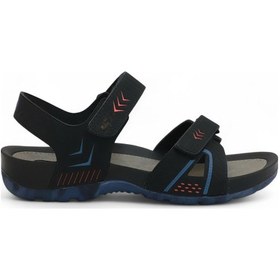 Resim 2145-9829 Tam Anatomik Bantlı Günlük Ve Deniz,havuz Gibi Islak Zeminler İçin Uyumlu Erkek Sandalet Siyah 