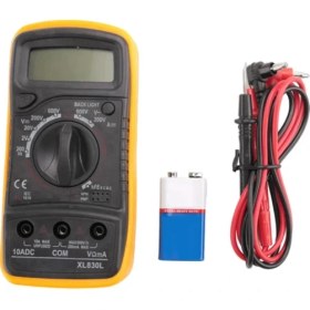 Resim Zerzembe Voltmetre Test Cihazı Çok Metre Arka Işık LCD Ölçüm Aracı 