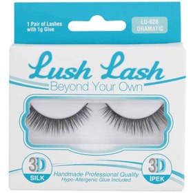 Resim Lush Lash 3D İpek Takma Kirpik Dramatic LU-628 