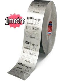 Resim BANT EVİ Tesa 6930 Lazer Etiket Bandı Gri 1metre Tesa Etiket Bant Gümüş Gri 