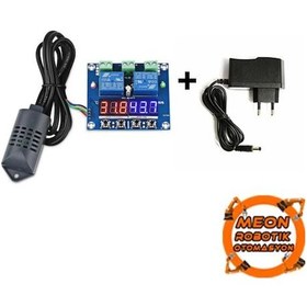 Resim Xh-M452 Kuluçka Termostat Sıcaklık Nem Kontrol / 12V Adaptör 