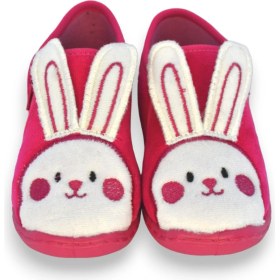 Resim First Step Tavşan Nakışlı Fuşya Kız Çocuk Fermuarlı PANDUF-F-742 