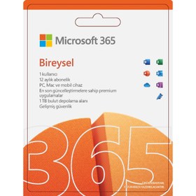 Resim MICROSOFT QQ2-00006 OFFICE 365 BIREYSEL ABONELIK 1 YIL 