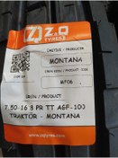 Resim MONTANA 7.50-16 8PR TRAKTÖR LASTİĞİ YERLİ ÜRETİM 