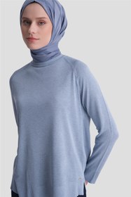 Resim Armine Basic Rayon Tunik Bebe Mavi 