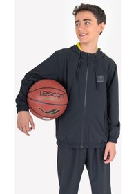 Resim Lescon Siyah Çocuk Fermuarlı Kapüşonlu Sweatshirt 23n-3139 Siyah 