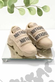 Resim Bambi Bej Paraşüt Kadın Sneaker K01969235167 