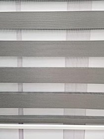 Resim BBB Düz Renk Stor Zebra Perde Sert Plastik Kasalı 160x200 Gri 