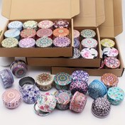 Resim 44 Adet / Set Mum Yapım Seti, 2.5 Oz Metal Kutuları İçerir - Kaplar, Kapaklar, Fitiller ve Yapım Araçları İçerir - Başlangıç Seviyesi ve Tutkunlar İçin Uygun! [Balmumu Kalıp Malzemeleri], Set 6 Boş Mum Kutusu, 6 Stand, 12 Mum Fitili ve 20 Etiket İçerir. 