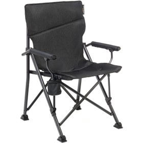Resim Uquip Roxy Comfort+ Black Edition Yüksek Konforlu Katlanır Kamp Sandalyesi 