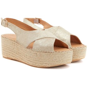Resim Divarese Gold Kadın Deri Espadril 