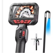 Resim Su Geçirmez 4.3 Inç Ips Ekran 210 Derece Oynar Başlıklı Eklemli Esnek Endoskop Yılan Kamera 6mm-115374 