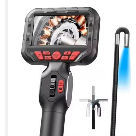 Resim Su Geçirmez 4.3 Inç Ips Ekran 210 Derece Oynar Başlıklı Eklemli Esnek Endoskop Yılan Kamera 6mm-115374 