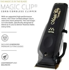Resim Wahl 8148 Magic Clip Kablosuz Tıraş Makinesi Siyah Titanyum Dlc Kaplamalı Bıçaklar 