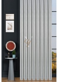 Resim Yasemin Raporlu Çelik Tül Perde V-gold Gold 