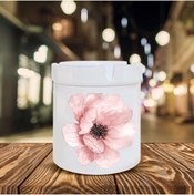 Resim Genel Markalar Pembe Çiçek Desenli Seramik Şık Küllük 