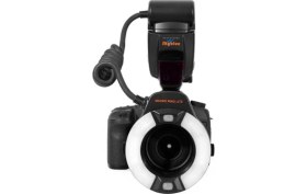 Resim Meike CANON İÇİN MK-14EXT E-TTL MACRO RİNG FLAŞ 