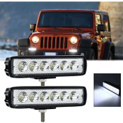 Resim Steellaar 6 Inç LED Işık Çubuğu Beyaz 30W 6000K Çalışma Pod'ları Tek Sıralı Off Road (Yurt Dışından) 