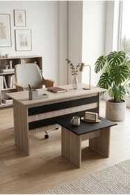Resim Robin Home Ofis Büro Masa Takımı Ofis Masası + Ofis Sehpası 