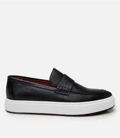 Resim Hotiç Erkek Deri Siyah Yüksek Tabanlı Şık Günlük Loafer 02ayh302810a100 Siyah-black Siyah 