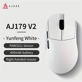 Resim Challenger Ajazz Aj179v2 Kablosuz Oyun Fare Üç Modlu Beyaz Kablosuz Şarj Cihazı İle - 
