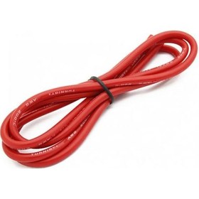 Resim 12 AWG Silikon Kablo Kırmızı - 1 Metre 