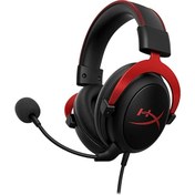 Resim TEŞHİR-HyperX Cloud II Oyuncu Kulaklık Kırmızı KHX-HSCP-RD HyperX