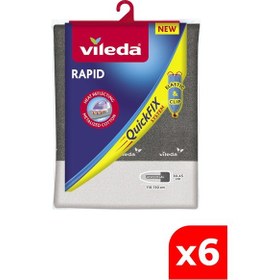 Resim Vileda Universal Ebat 6 Paket Rapid Ütü Masası Kılıfı 