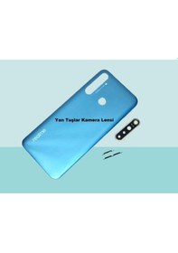 Resim Tkgz - Oppo Realme 5i Full Kasa Arka Kapak Batarya Kapağı - Mavi Çok Renkli 