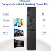 Resim 2K 4K 8K 3D UHD Kavisli LED QLED Akıllı TV'ler ve Eski TV'ler için Uzaktan Kumanda - Sağlam Ergonomik Tasarım, Rahat Tutuş, Kolay Erişim Düğmeleri, Kızılötesi Teknoloji, BN59-01259B / D / E ve BN59-01241A / 60A / 66A ile uyumlu, UN32 / 40/43/49/50/55/58/65/75, KS / KU / MU 6/7/8/9 Serisi, Akıllı Tv Aksesuarı | Şık modern görünüm | Sağlam Yapı 