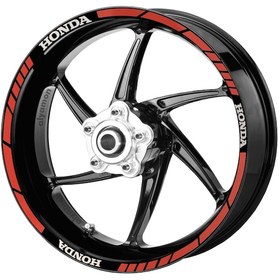 Resim Deeb Honda Jant Şeridi Kırmızı Beyaz Model X N11.70013 