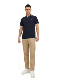 Resim Jack & Jones Jjepaulos Polo Ss Noos Lacivert Erkek Polo Yaka Kısa Kol T-shirt 000000000102684555 