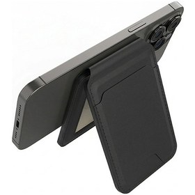 Resim Micflip P17 İos Cihazlara Özel Magnetik Standlı Kartlık Siyah 