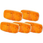Resim VintageVo 5 Pc LED Kamp Dış Işıklar Rv Römork Işaretçisi Işıkları Çift Bullseye Yan Çamurluk Işıkları 10 Diyot Işıkları (Yurt Dışından) 