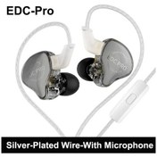 Resim Yeni Kz Edc Pro Kulaklık Dinamik Kulak İçi Monitör Kulaklıklar Hifi Stereo Silver-plated Mic 