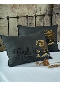 Resim Komfort Home Baskılı Pamuklu Silikon Dolgulu Yastık 50 x 70 Cm -2 A N11.594 