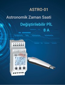 Resim KAEL Astro-01 Astronomik Zaman Saati Değiştirilebilir Pil 8 A (ASTRO-01 24 PROGRAMLI) 