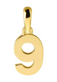 Resim Goldkupe 14 Ayar Dokuz Rakamı Altın Kolye Ucu 0,57 Gr-3468 