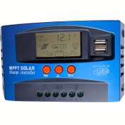 Resim 1 adet Sone MPPT Güneş Şarj Kontrol Cihazı, LCD Ekranlı 12V/24V Akıllı Akü Regülatörü, Çift USB Bağlantı Noktası, Zamanlayıcı Ayarı, Yalıtım Malzemesi, Sabit Kablolu Güç Kaynağı, 50V Altında Voltaj - Akü Dahil Değildir 