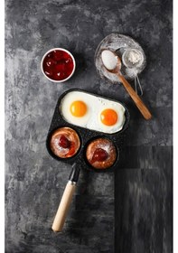 Resim Döküm 3 Bölmeli Omlet Tavası - Krep Tavası Diğer 
