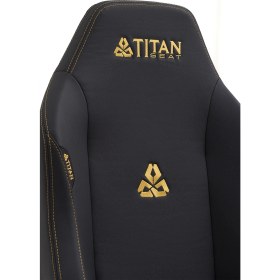 Resim Titanseat Throne Leather Gold Oyuncu Koltuğu 