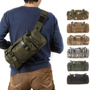 Resim Askeri Tarz Kamufle Outdoor 3P Gövde Çantası ve El Çantası, Askeri Eğlence Sevenler, Casual Spor, Taktik Kullanım ve Omuz Kamera Çantası olarak Mükemmel. 