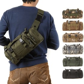 Resim Askeri Tarz Kamufle Outdoor 3P Gövde Çantası ve El Çantası, Askeri Eğlence Sevenler, Casual Spor, Taktik Kullanım ve Omuz Kamera Çantası olarak Mükemmel. 