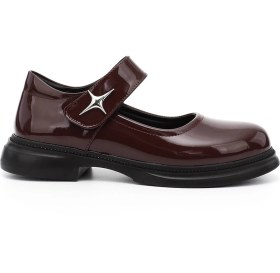 Resim Gönderi R Bordo Rugan Mary Jane Ayakkabı Bordo Rugan 