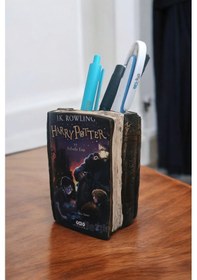 Resim Harry Potter Ve Felsefe Taşı Kitabı Şeklindeki Kalemlik 10x8 Cm 